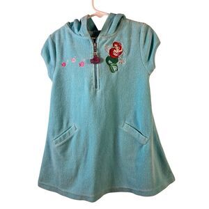 Disney Little Mermaid girls swim cover up girls 4/5 hooded